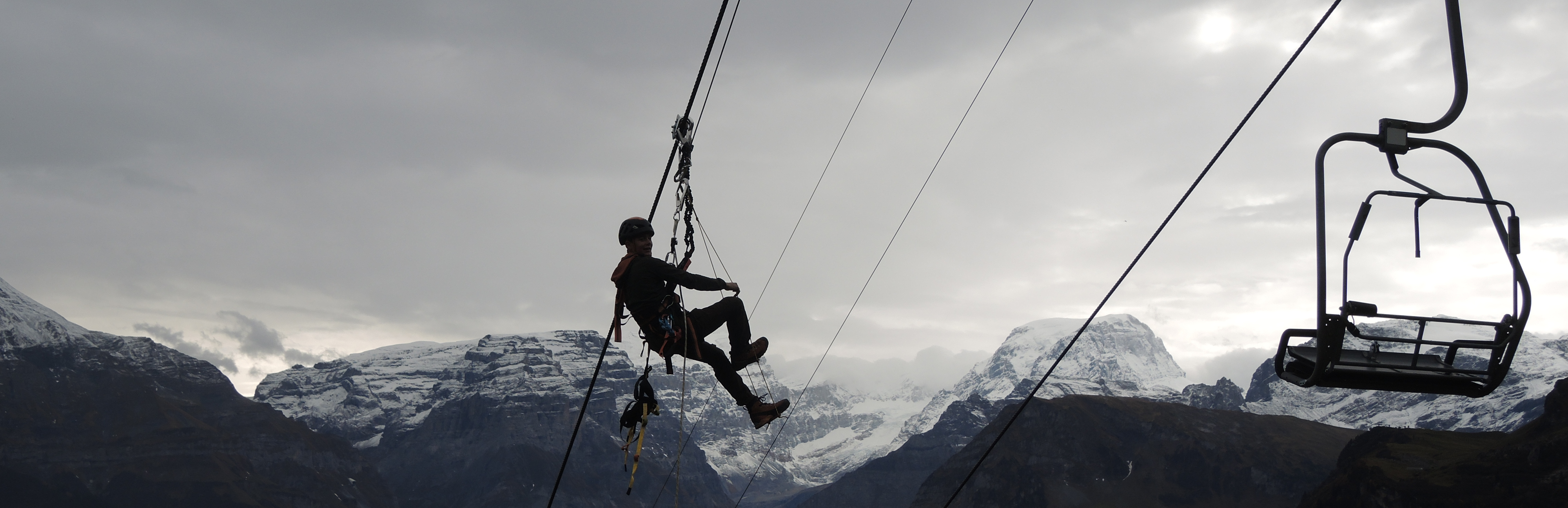 Übung Seilbahnevakuation Braunwald